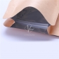 5 pcs Wholesale Foil Brown Kraft Block Bottom Bag for Tea Quad Seal Food Packaging